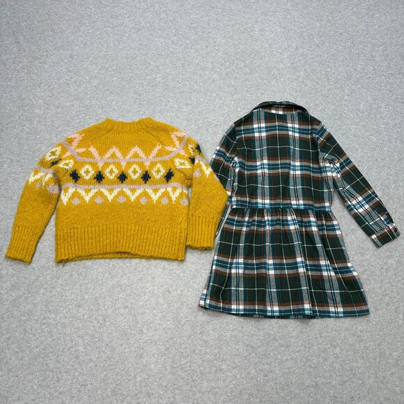 Outerwear Bundle of 4 Girls 4T Frogsuit Dress Sweater Hoodie Fleece Multicolor - Picture 6 of 16